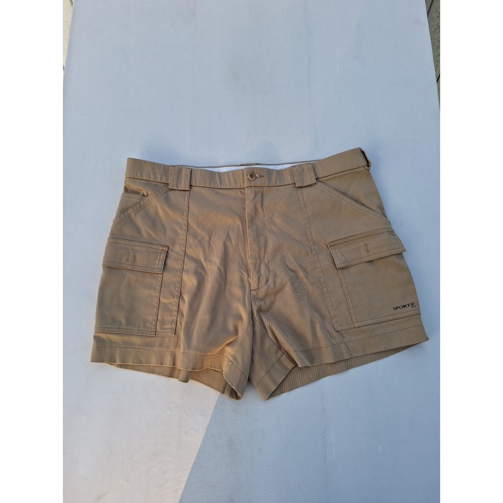 Sportif USA Men's Cargo Shorts Beige Stretch‎ Waist Size 40